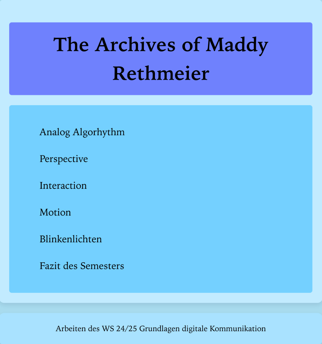 Maddy's Archive