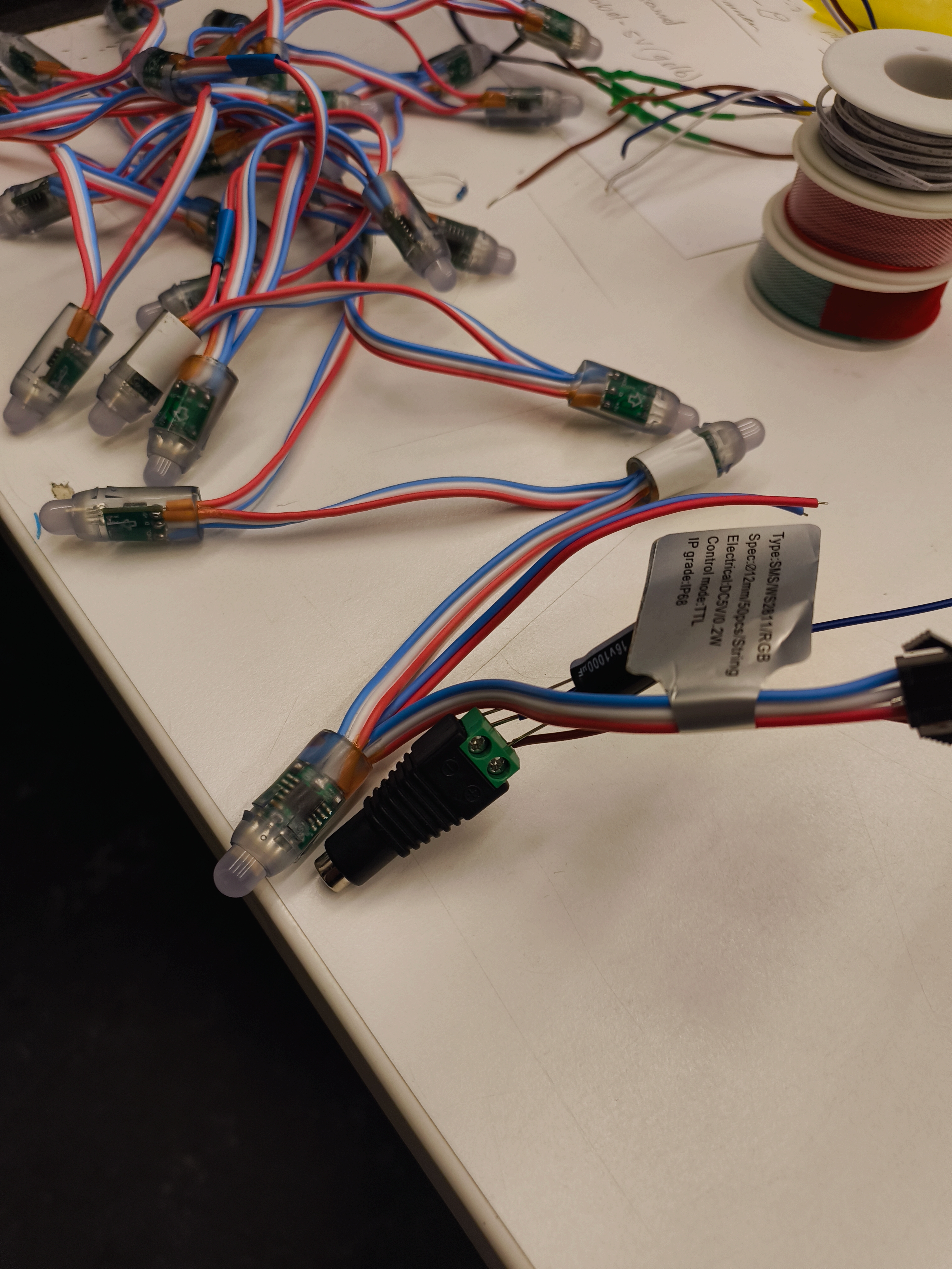 Die LEDs von nahem.