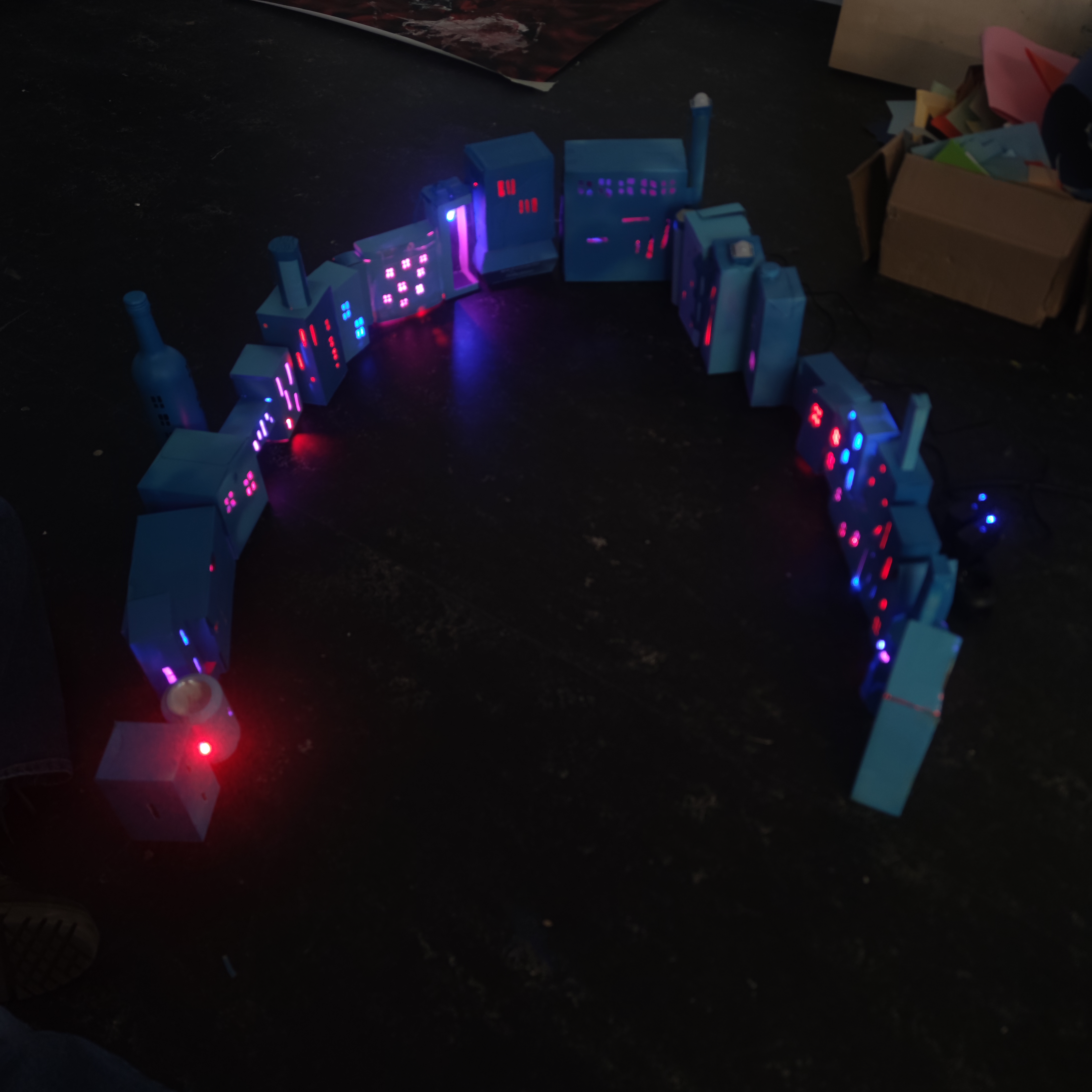 lichter test im dunklen