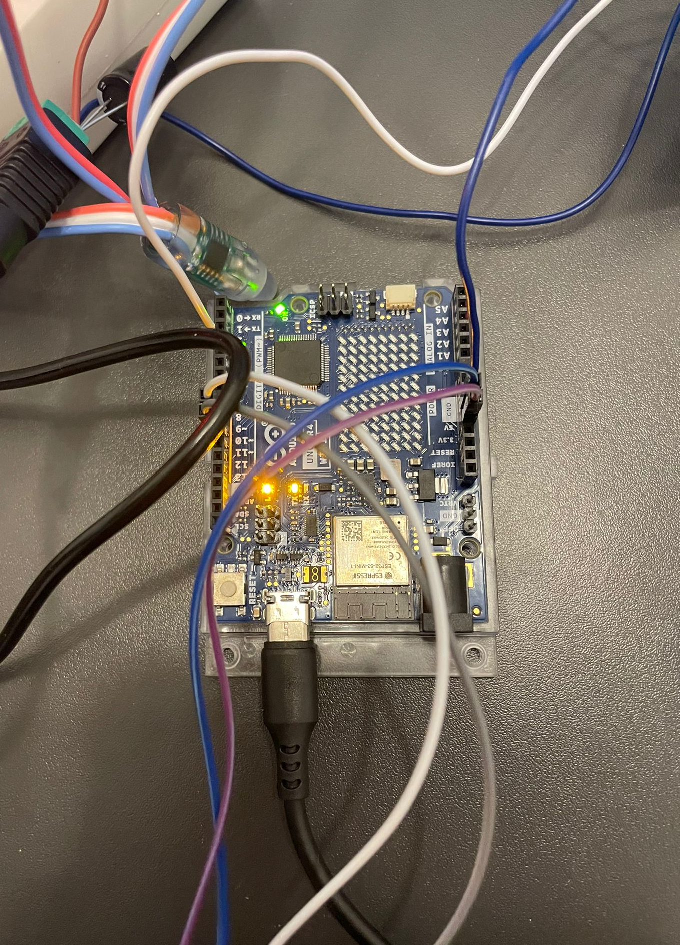 first test on a breadboard